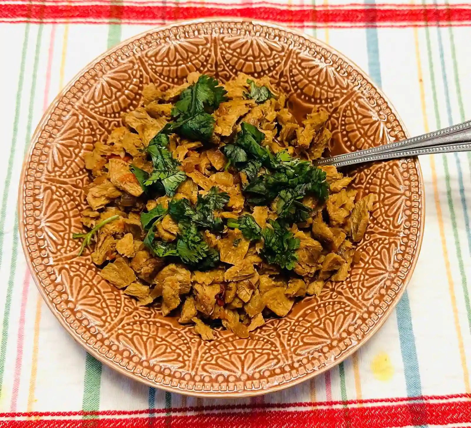 A balanced breakfast bowl with grains and fruit.